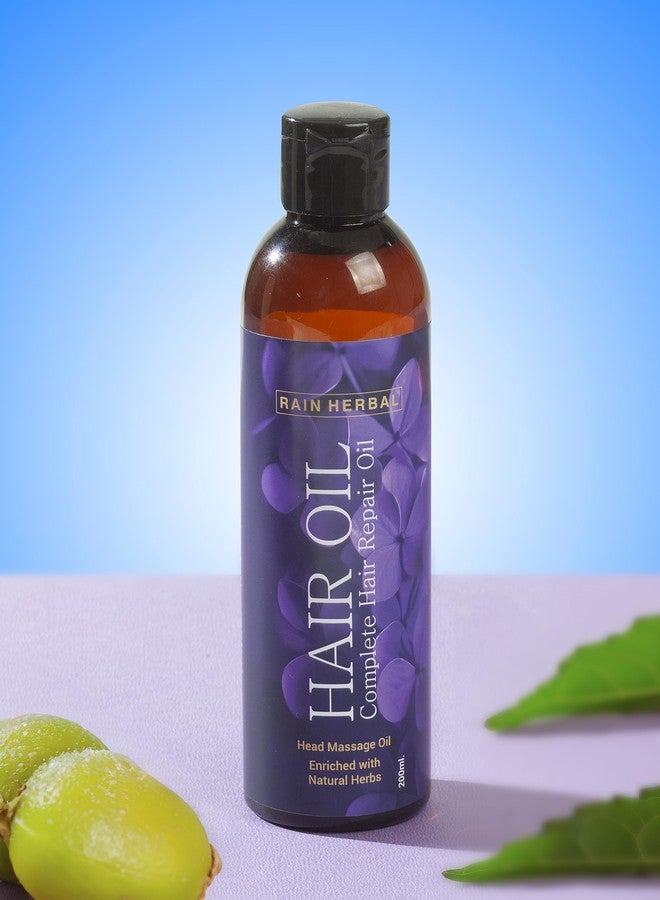 Rain Herbal زيت الشعر العشبي من رين || يخفف الصداع والتعب والصداع النصفي والأرق والتوتر 120 مل زيت شعر غير لزج وغير دهني، شعر أقوى 20 مرة، يغذي فروة الرأس بفوائد زيت جوز الهند وزيت الأملا مع قوة الأعشاب. - Image 2