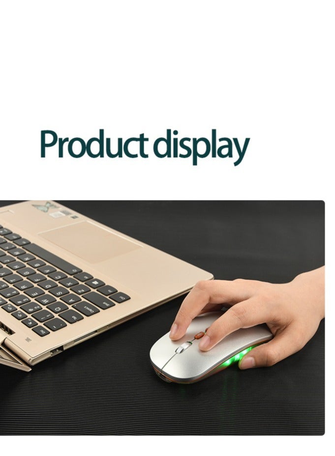 GULFLINK Ultra-Thin Smart Voice Translator 5 Key 2.4G Rechargeable DPI Adjust Bluetooth Wireless Mini Mouse Gaming - Image 2