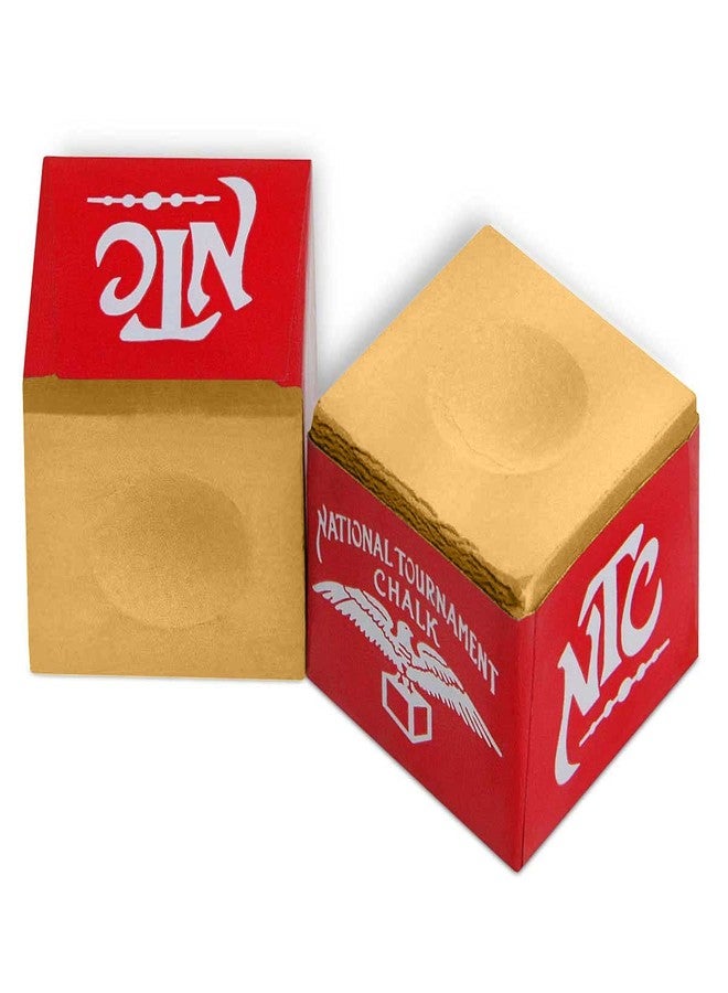 Silver Cup National Tournament Pool cue Billiard Premium Chalk - ONE Dozen (Tan) - Image 2