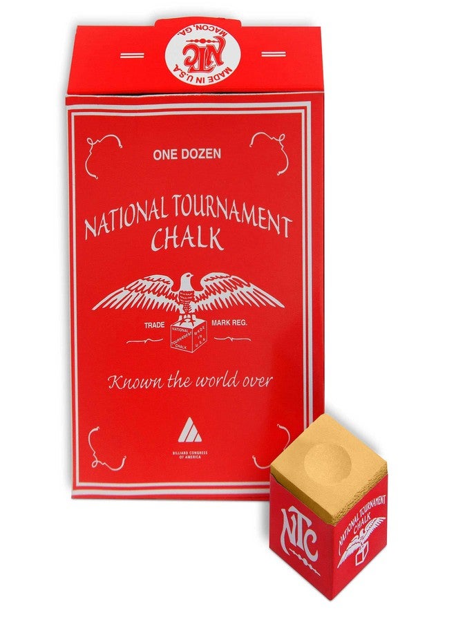Silver Cup National Tournament Pool cue Billiard Premium Chalk - ONE Dozen (Tan) - Image 4
