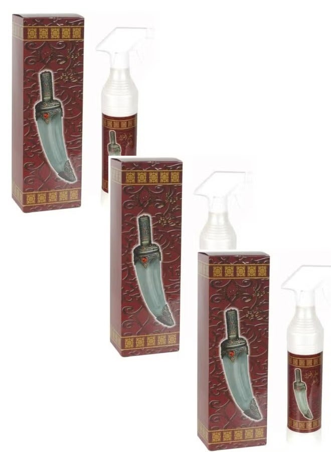 Al Khanjar air Freshener Transparent Consisting of 3 pieces 500 ml