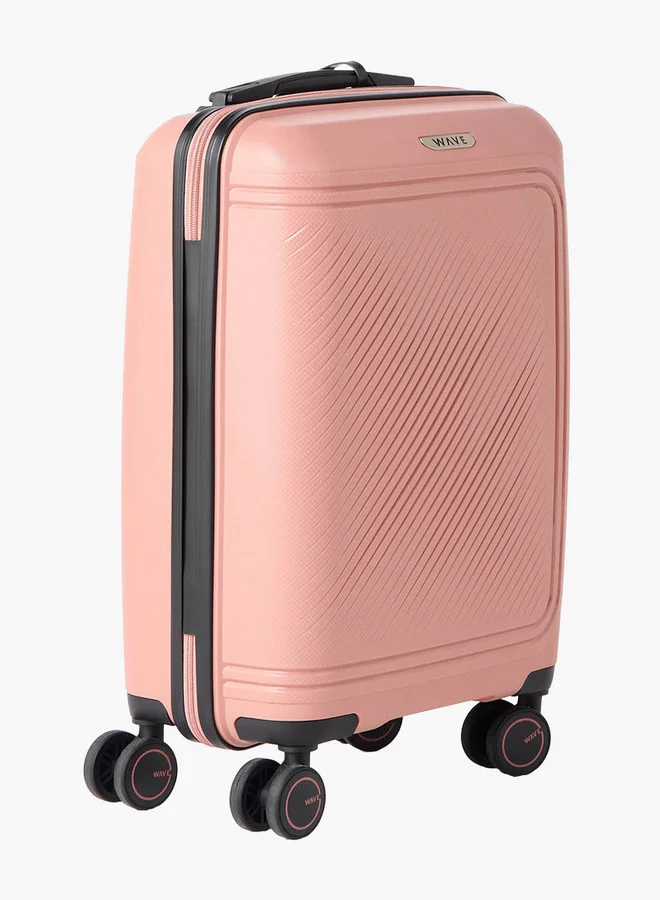 وايف Women Textured 3-Piece Hardcase Trolley Bag with Retractable Handle Set Set-3 - 20-24-28