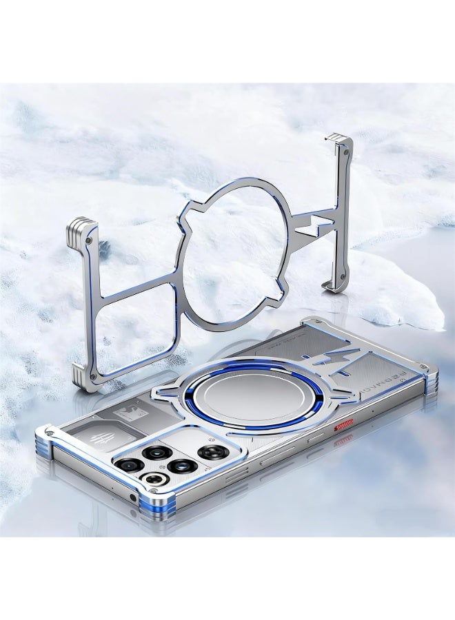 general Metal Case Compatible with Nubia Red Magic 11 Pro/11 Pro+/11 Pro Plus,Hollow Design Premium Aluminum Cool Case Support Magnetic Charging - Image 2