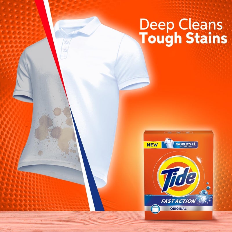 Tide Fast Action Laundry Detergent Powder, 9 KG - Image 4