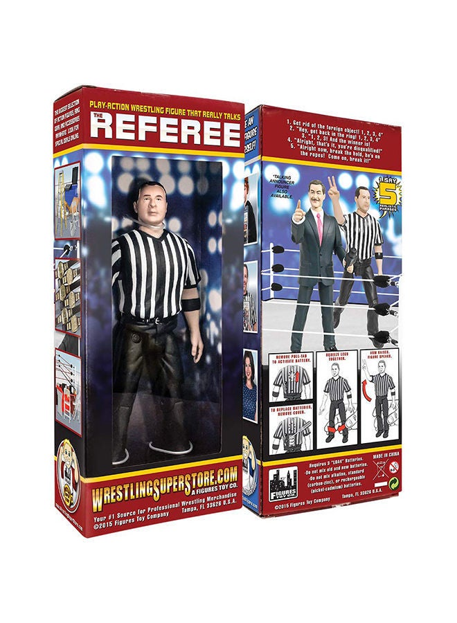 NIBEMINENT Counting And Talking Wrestling Referee Action Figure - Image 2