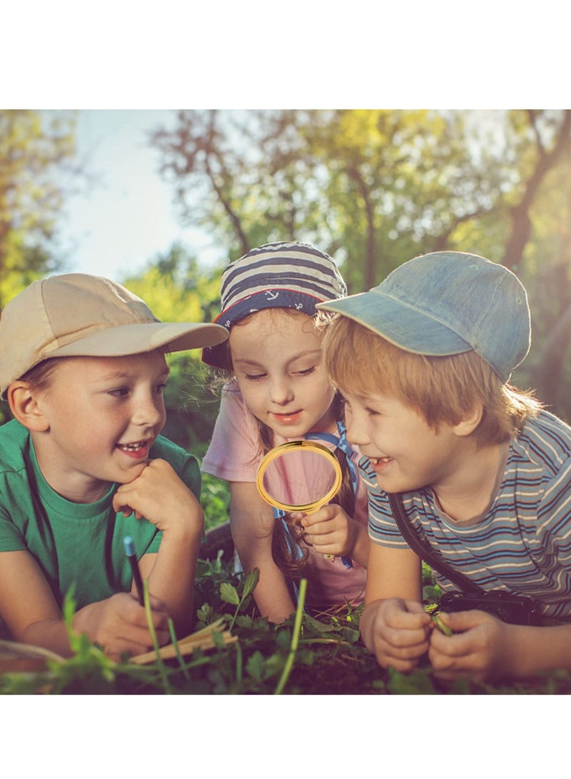 SYOSI Magnifying Glass, 2 Pack 10X and 6X Handheld Magnifier for Hobbies Reading Work Coin Seniors Soldering Exploring Inspection Craft Jewelry, Kids Carry Travel Best Gift - Image 3