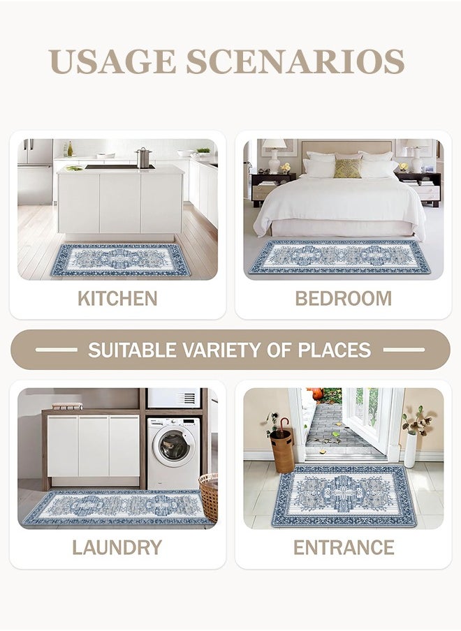 Generic 2 PCS Kitchen Floor Mats Rugs Set, Cushion Floor Carpet, Waterproof, Oil Resistant and Anti-Fatigue PU Standing Mat for Kitchen, Floor, Office, Sink, Laundry 45*75CM+45*120CM  - Image 4