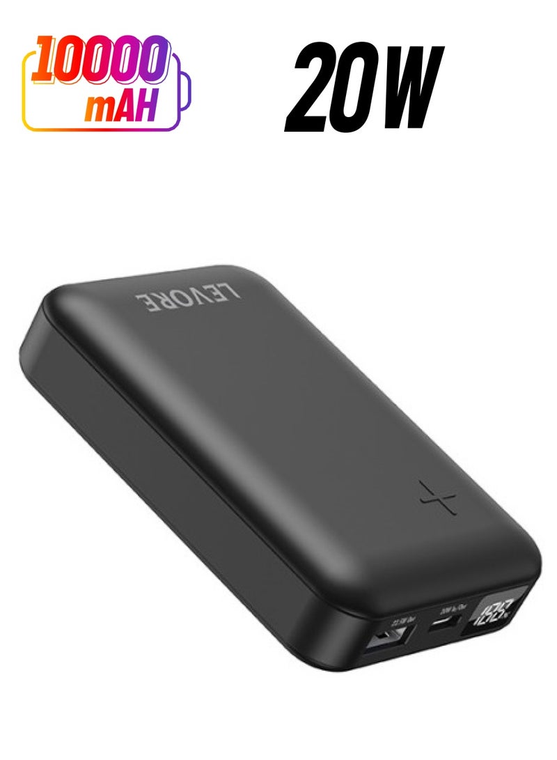 ليفور المخرج 2: Type-C PD 20W سعة البطارية: 10.000 مللي أمبير المادة: بلاستيك (مطلي بالأشعة فوق البنفسجية غير اللامع) - Image 1