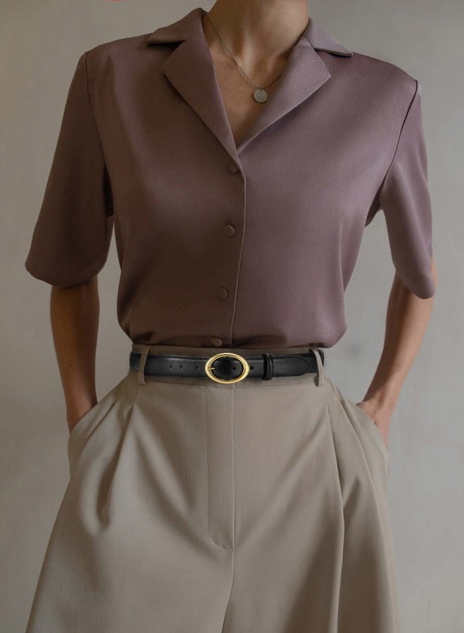 CHAOREN CR Womens Belt - Leather Belt Women Casual for Jeans Pants Dress - Belts with Gold Buckle for Women Fashion - Image 2