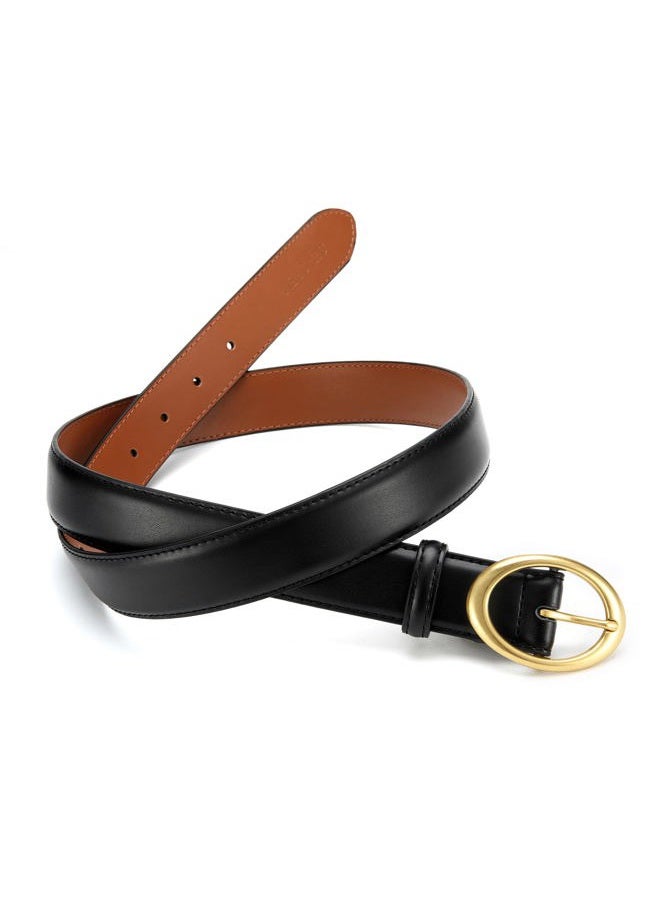 CHAOREN CR Womens Belt - Leather Belt Women Casual for Jeans Pants Dress - Belts with Gold Buckle for Women Fashion - Image 5