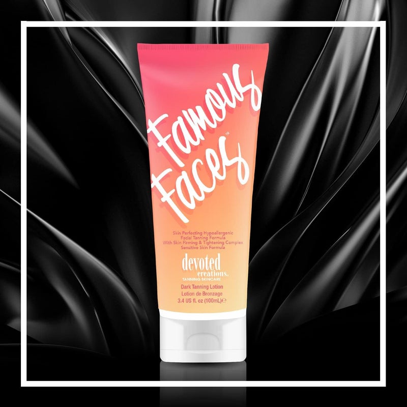 Devoted Creations Famous Faces Skin Perfecting Hypoallergenic Facial Tanning Lotion - 3.4 Fl. Oz. - Image 4