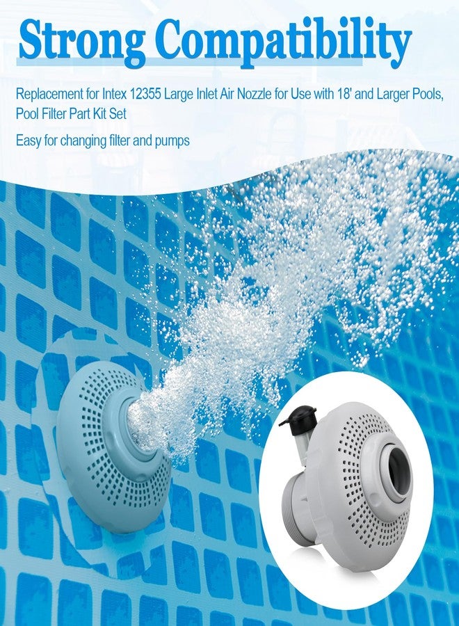 Rugam Plunger Valve for Intex Pools, Above-Ground Pool Filter Pump On/Off Plunger Valve Part with Strainer, Compatible with Intex, Coleman Frame Set & Ultra Frame Pools, Pool Drain Valve Replacement Parts - Image 4