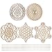 CHGCRAFT 5 Sets 5 Styles 3.9-3.94Inch Sacred Geometry Wall Art Crystal Grid Board Yoga Wall Decor Wooden Wall - Image 2