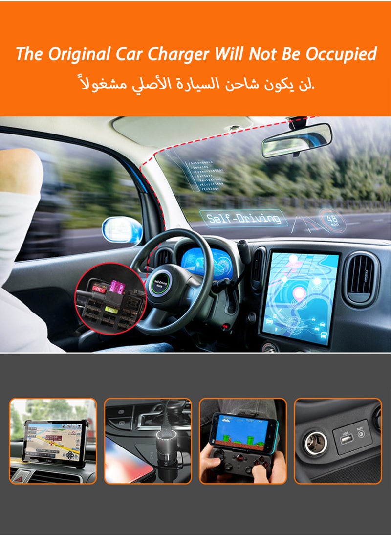 جورفنت طقم أسلاك كاميرا لوحة القيادة مع 8 كابلات لصنبور الصمامات وأداة التركيب، سلك طاقة 30 سم بجهد 12 فولت - 30 فولت إلى 5 فولت/2 أمبير بواجهة USB صغيرة لكاميرات لوحة القيادة  - Image 3