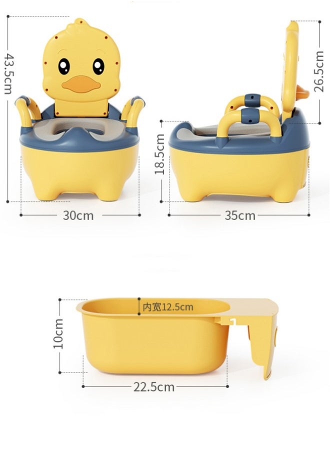 Generic - Potty Training Seat Training Potty System Easy to Clean and Easy to Use Potty Training Seat Children's Training Toilet Chair with Cushion Removable Bedpan for Toddler Removable Potty Pot - Image 1