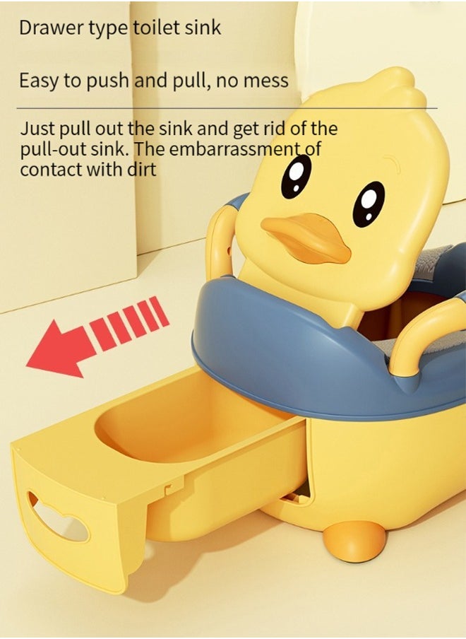 Generic - Potty Training Seat Training Potty System Easy to Clean and Easy to Use Potty Training Seat Children's Training Toilet Chair with Cushion Removable Bedpan for Toddler Removable Potty Pot - Image 1