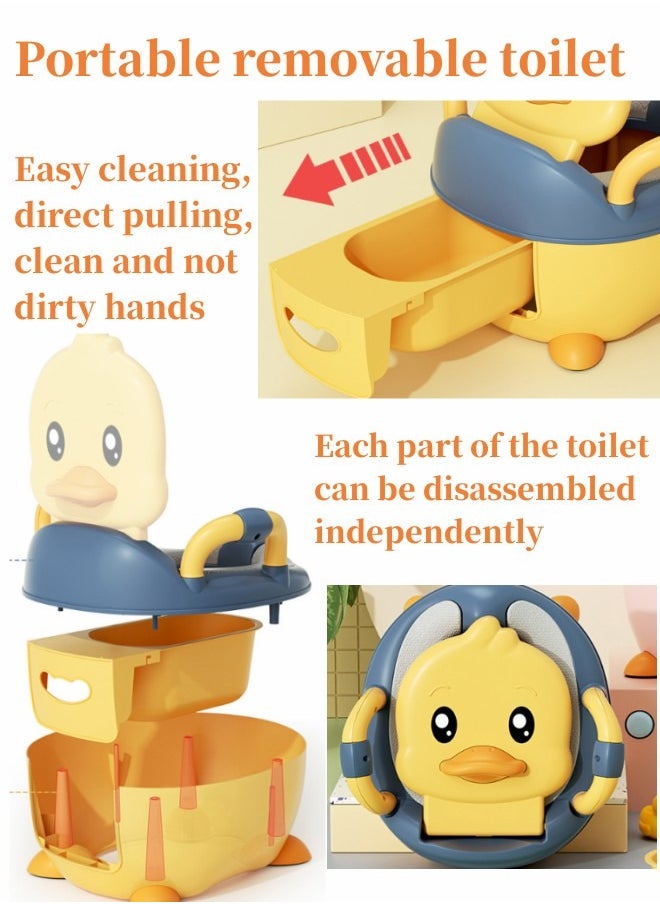 Generic - Potty Training Seat Training Potty System Easy to Clean and Easy to Use Potty Training Seat Children's Training Toilet Chair with Cushion Removable Bedpan for Toddler Removable Potty Pot - Image 1