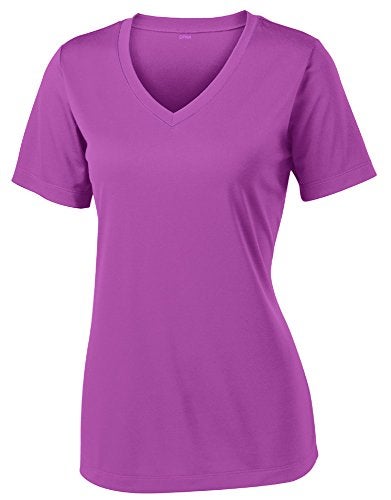 Opna Women's Short Sleeve Moisture Wicking Athletic Shirts Pink Orchid - Image 5