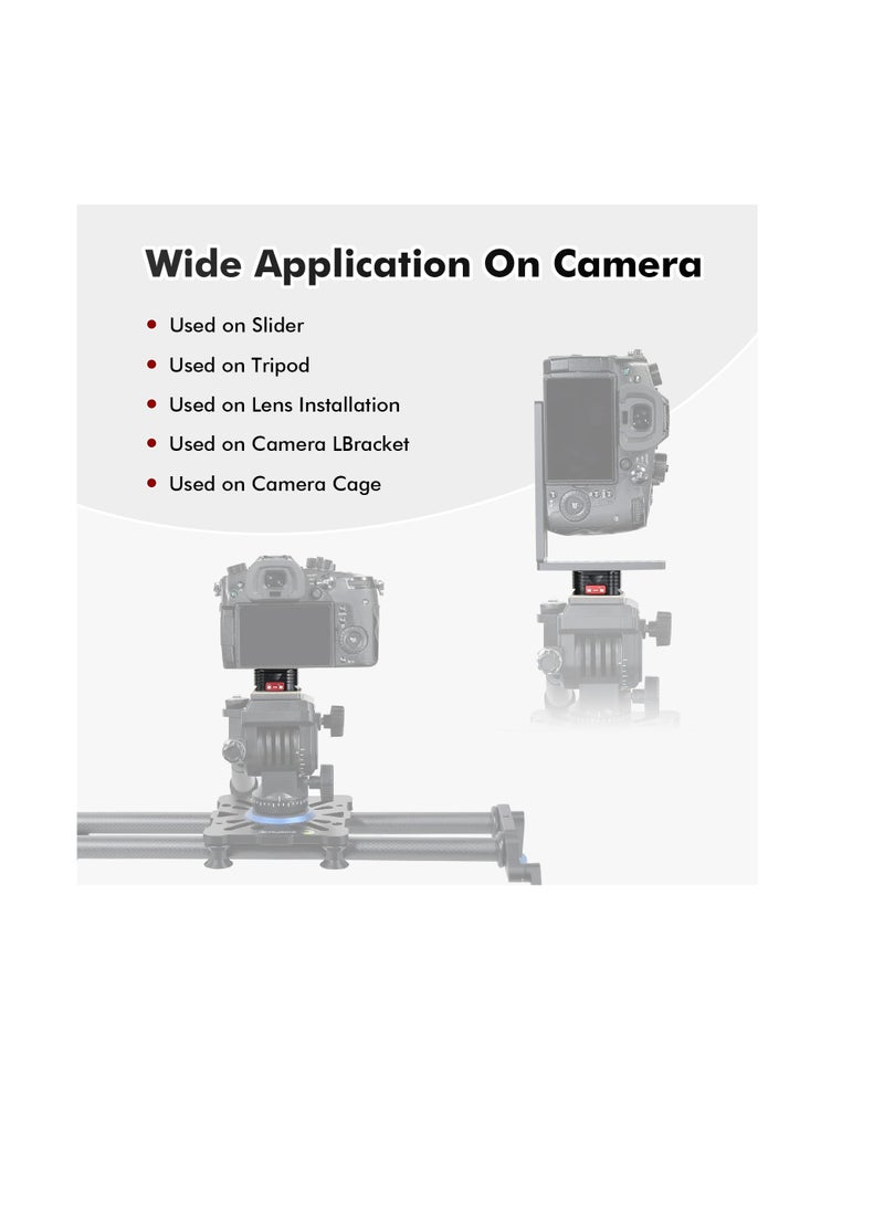 Excefore - Quick Release Plate, Quick Release System QR Plate with Arca Swiss Slot Universal 1/4" to 3/8" Screw, Perfect for Tripod/Monopod/Camcorders - Image 1