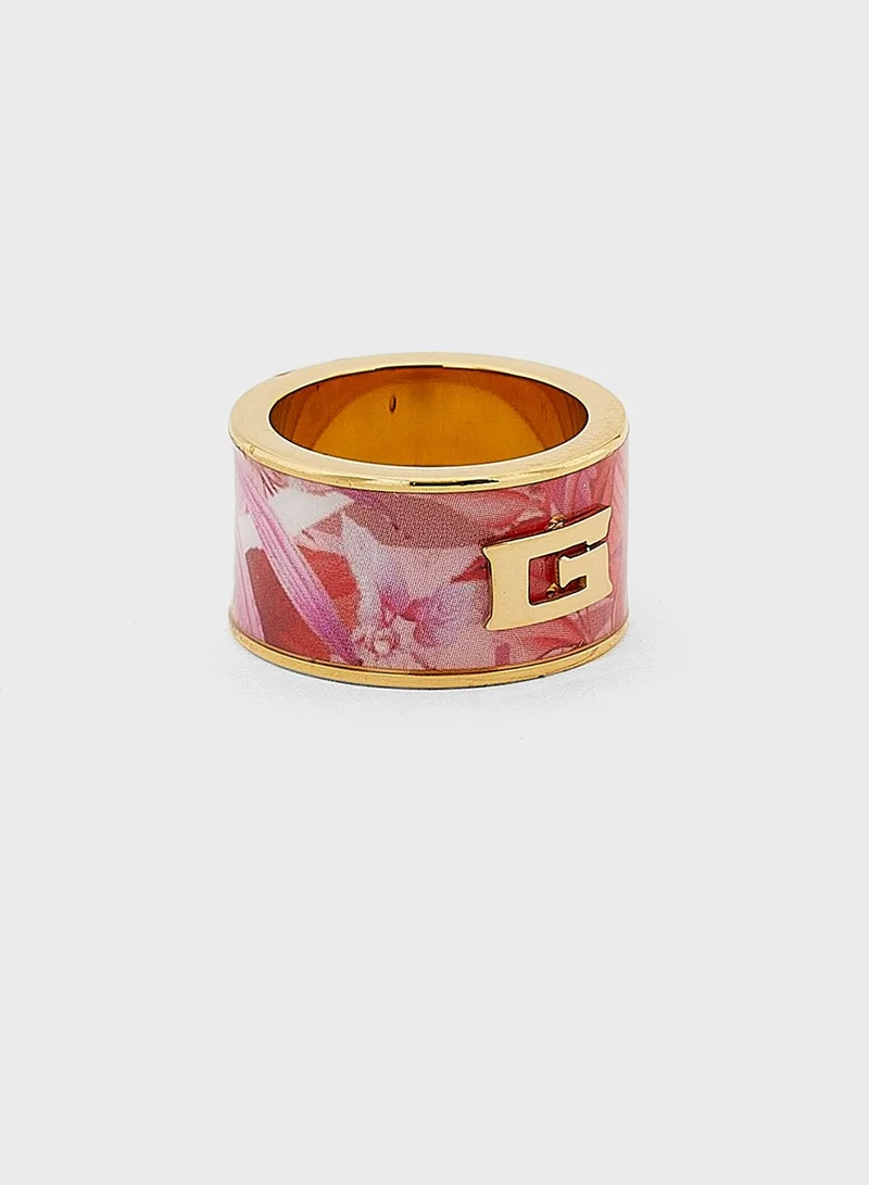 GUESS Jungle Print Ring