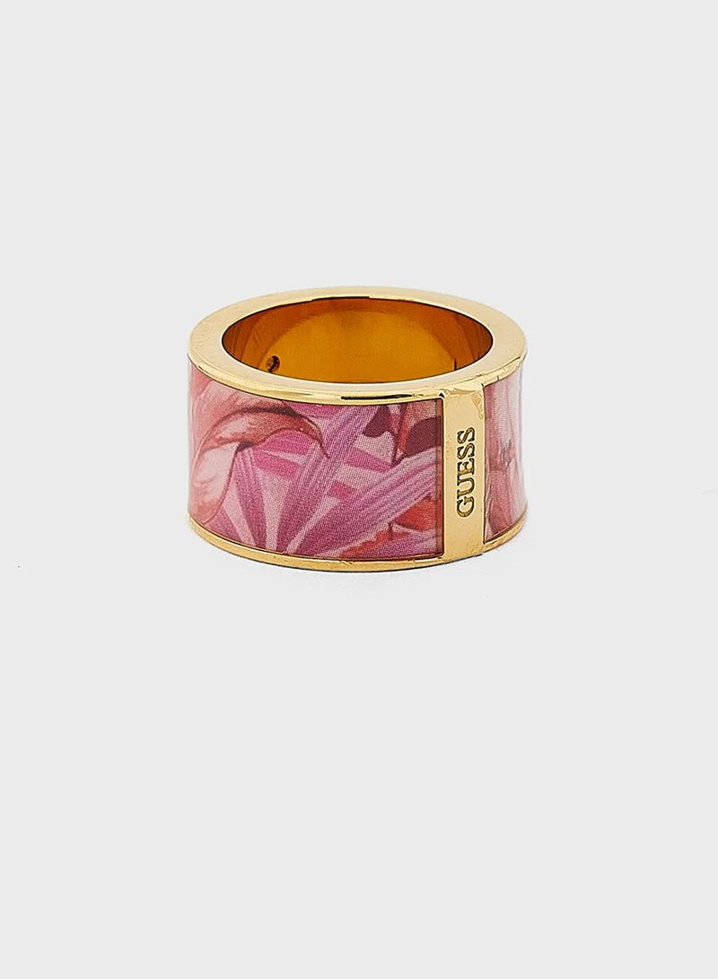 GUESS Jungle Print Ring