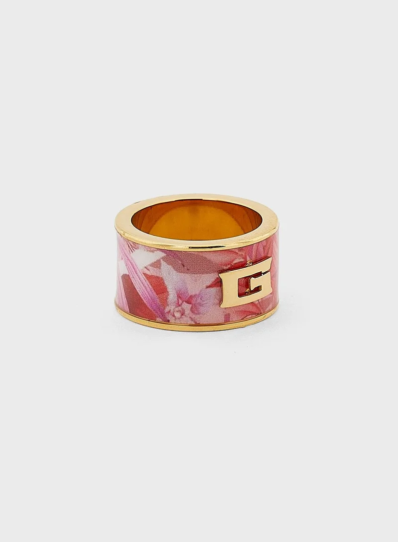 GUESS Jungle Print Ring