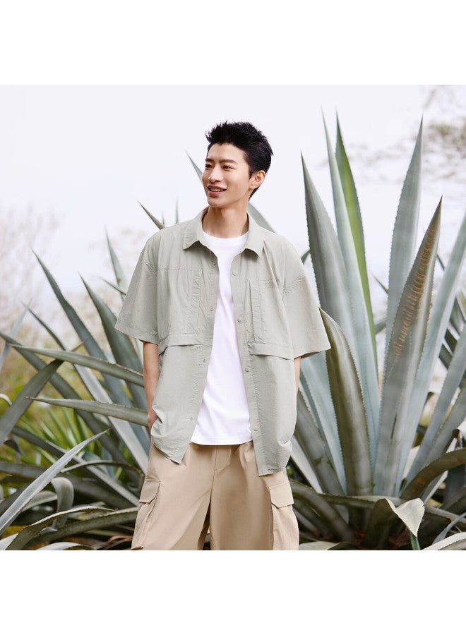 Semir Men's Short Sleeve Shirt Summer Sun Protection Cooling Outdoor Loose Fit Lapel Top 101325104107 - Image 2