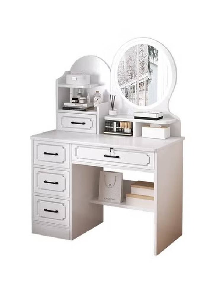 keke Multifunctional Makeup Vanity Dressing Table with LED Mirror and Chair 80 CM - Image 1