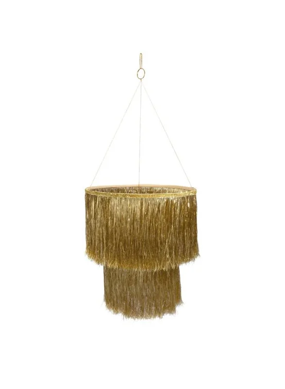 Meri Meri Gold Tinsel Chandelier