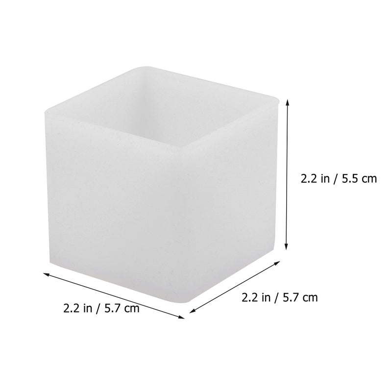 4pcs White DIY Epoxy Gel Mold Simple Silicone Epoxy Cake Decorating Tools Bakeware Cupcake Dessert Soap Moulds - Image 2