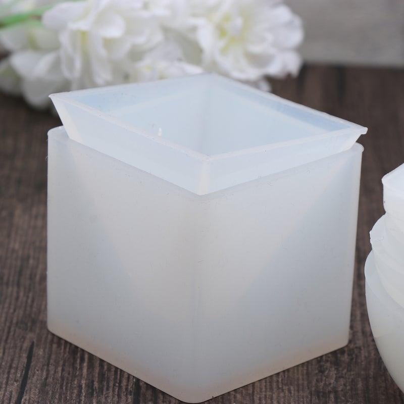 4pcs White DIY Epoxy Gel Mold Simple Silicone Epoxy Cake Decorating Tools Bakeware Cupcake Dessert Soap Moulds - Image 4