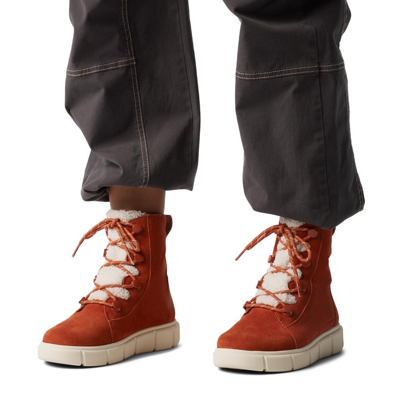 SOREL Women's Explorer lll Joan Cozy Waterproof Boot - Sanguine, Natural - 9 - Image 5