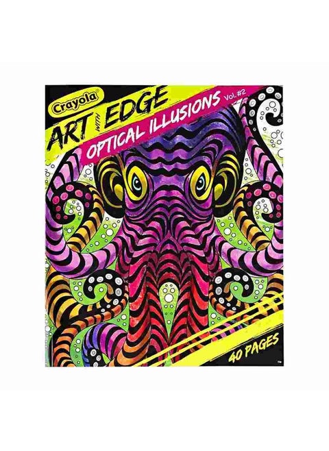 Art With Edge, Optical Illusions Coloring Pages (40 Pages)