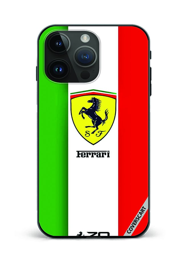 COVERSCART Protective Case Cover For Apple iPhone 15 Pro Ferrari Design Multicolour - Image 1