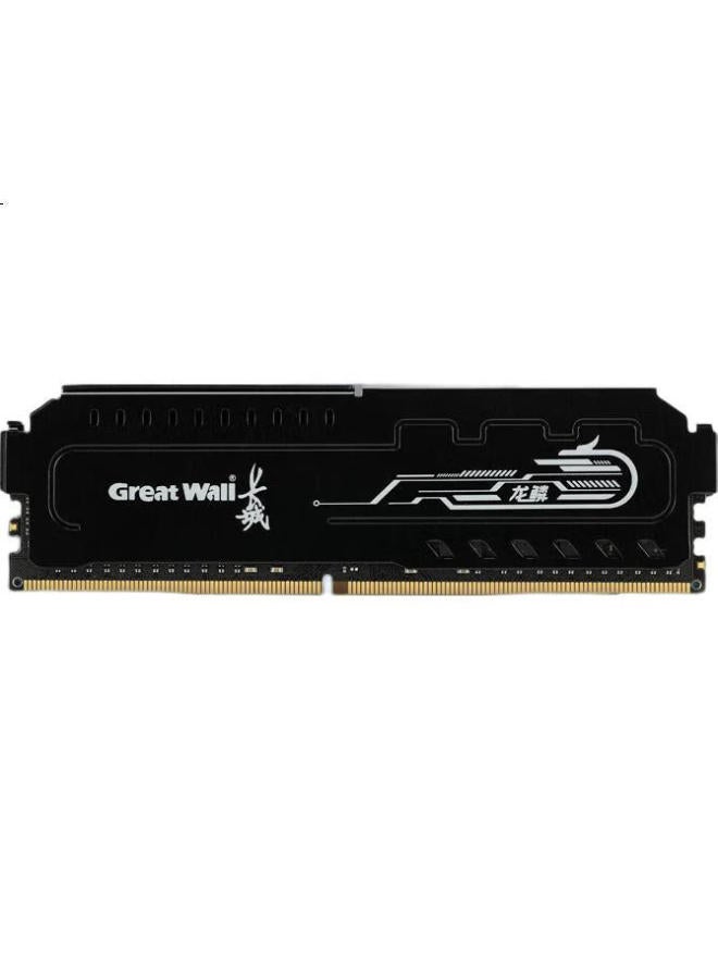 Great Wall 8Gb Ddr4 3200Mhz Desktop Memory Module, Intel-Specific Heat Spreader, Dragon Scale Black Gold Series - Image 3