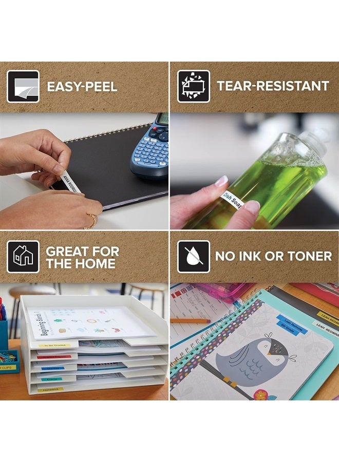 Label Maker with 3 Bonus Labeling Tapes | LetraTag 100H Handheld Label Maker & LT Label Tapes, Easy-to-Use, Great for Home & Office Organization - Image 2