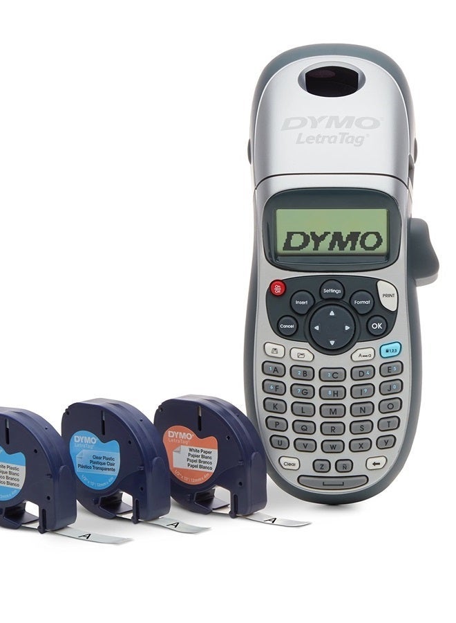 Label Maker with 3 Bonus Labeling Tapes | LetraTag 100H Handheld Label Maker & LT Label Tapes, Easy-to-Use, Great for Home & Office Organization - Image 1