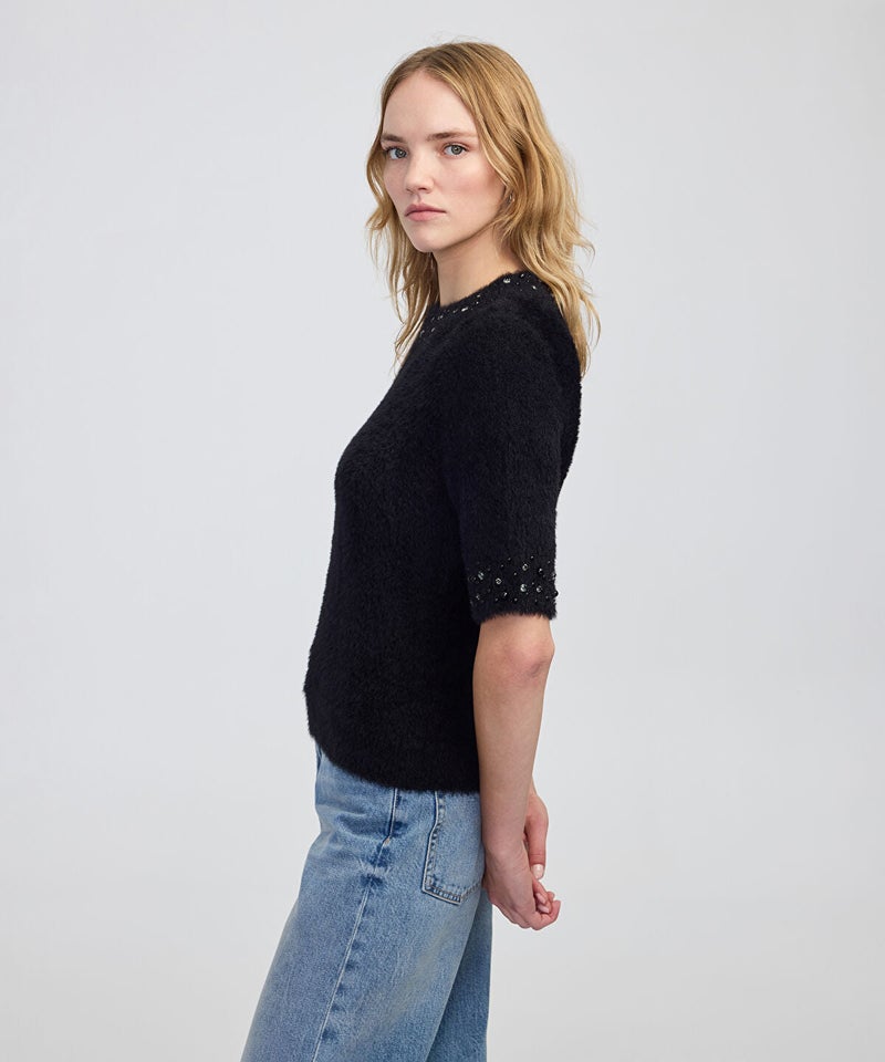 Ipekyol Embellished Soft Knit Top - Image 2