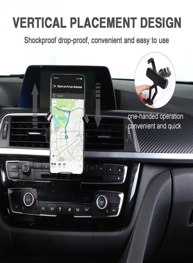 حامل هاتف محمول دوار 360 درجة من LLKUANG لسيارات BMW الفئة الثالثة والرابعة M3 M4 F30 F31 F32 F33 F34 F36 F80 F82 F83، أسود (مغناطيسي) (أسود - النمط B) - Image 3