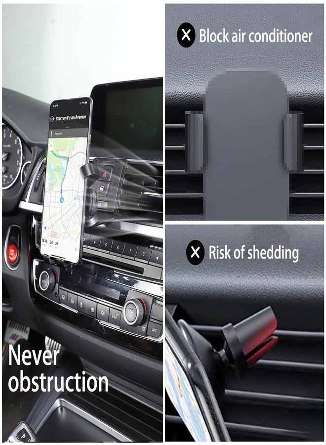 حامل هاتف محمول دوار 360 درجة من LLKUANG لسيارات BMW الفئة الثالثة والرابعة M3 M4 F30 F31 F32 F33 F34 F36 F80 F82 F83، أسود (مغناطيسي) (أسود - النمط B) - Image 2