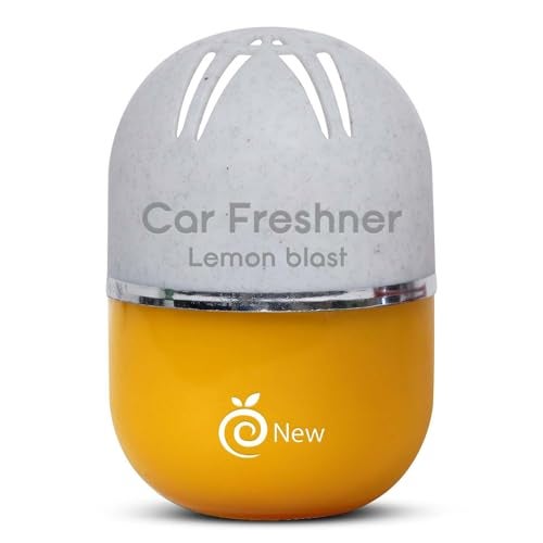 Enew RefreshDrive Twist-Activated Car Gel Air Freshener - Lemon Blast - Pack 1, Long-lasting Fragrance up to 30 Days, Auto Scent Diffuser with Easy On-Off, Odor Eliminator for Car Interior - Image 1