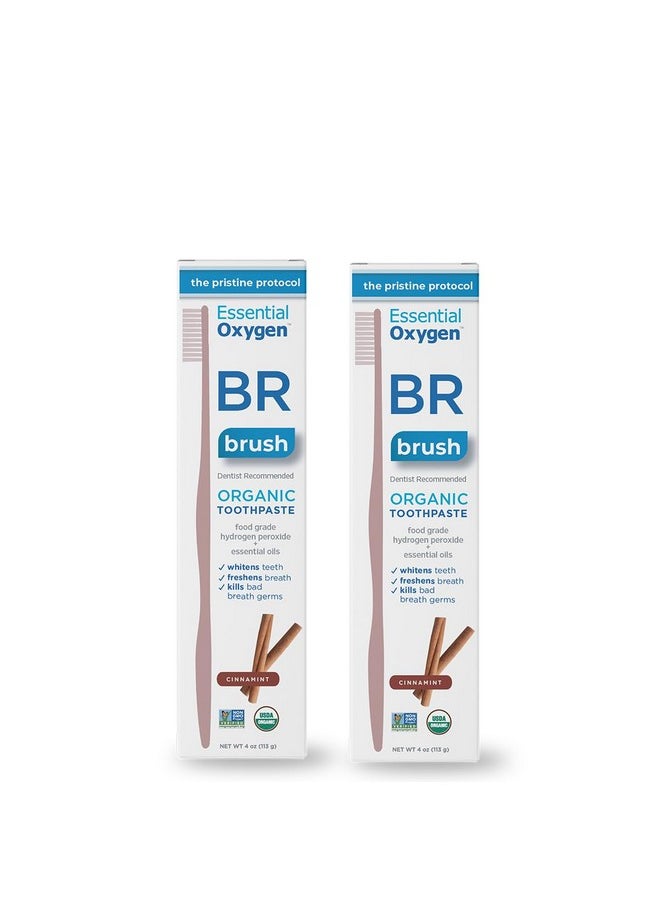 Essential Oxygen BR Organic Low Abrasion Toothpaste Cinnamint  - Image 1