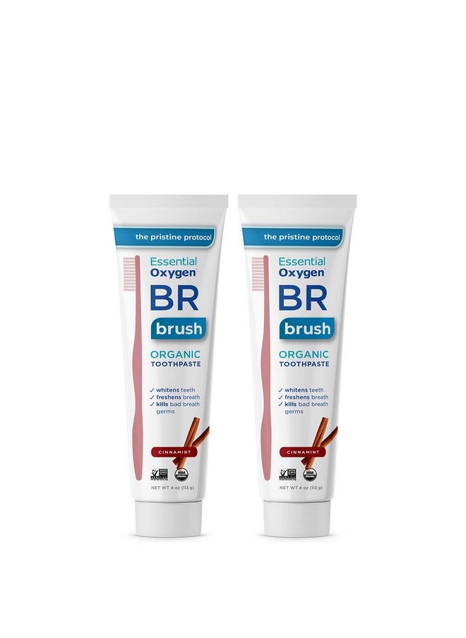 Essential Oxygen BR Organic Low Abrasion Toothpaste Cinnamint  - Image 2
