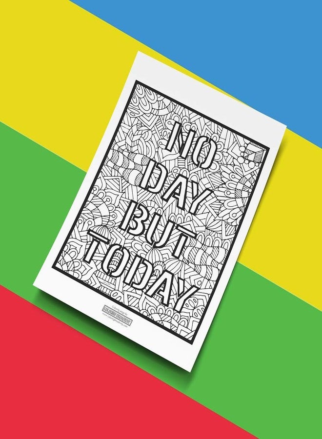 Coloring Broadway - RENT inspired Coloring Pages (Set of 4) “No Day But Today” Collection, Broadway Musical Merchandise, Matte Card Stock (8 1/2” x 11”), Ideal Gift for a Broadway Theater Lover - Image 4