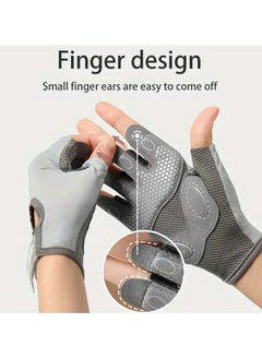 CMGTYYD CMGTYYD Half Finger Sports Gloves, Women Gym Training Gloves, Cycling Gloves Workout Gloves, Breathable Non-slip Wear-resistant Shock-absorbing Gloves for Pull Up, Weightlifting & Fitness(M)  - Image 5
