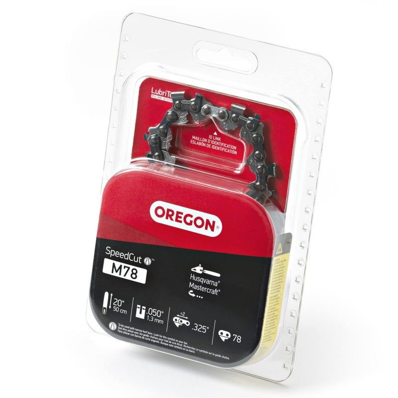 Oregon M78 SpeedCut Replacement Chainsaw Chain for 20-Inch Guide Bars, 78 Drive Links, Pitch: .325", .050" Gauge - Image 1