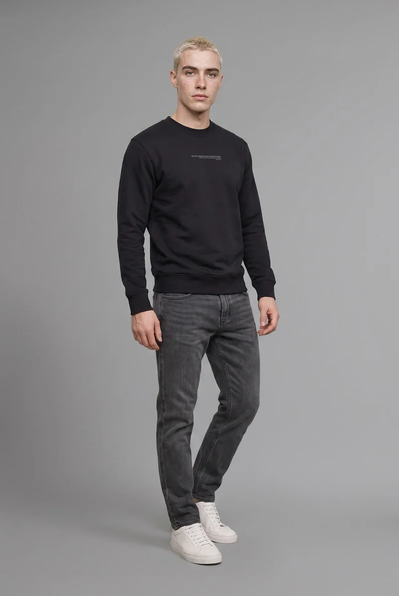 Defacto Boxy Fit Printed Long Sleeve Sweatshirt
