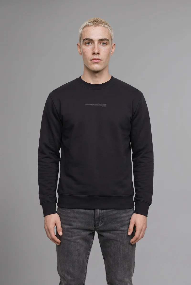 Defacto Boxy Fit Printed Long Sleeve Sweatshirt
