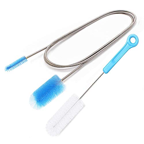 desin CPAP Tube Cleaning Brush - Flexible Stainless (6 Feet) Plus Handy Brush (10 Inches) fits Standard 22mm Diameter Tubing - Image 1