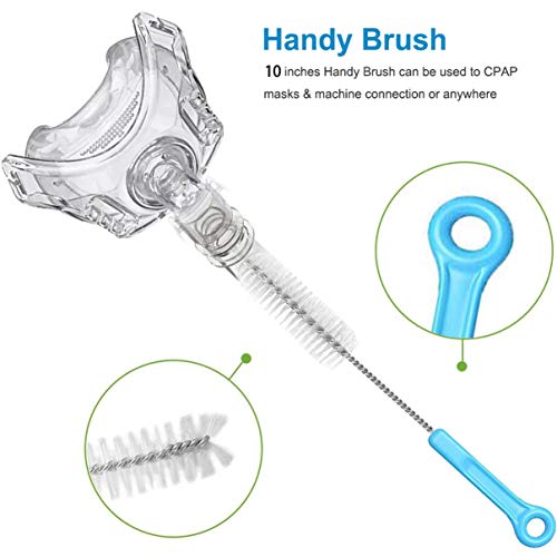 desin CPAP Tube Cleaning Brush - Flexible Stainless (6 Feet) Plus Handy Brush (10 Inches) fits Standard 22mm Diameter Tubing - Image 3